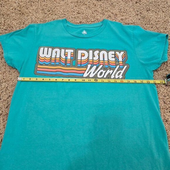 Walt Disney World Aqua Blue T-Shirt Adult Size Large - Picture 5 of 6
